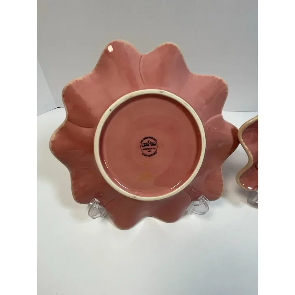 Set Of 2 Vintage Collectible Special Place Pink Floral 8.5” Plates